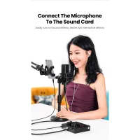 Кабель мультимедійний 3.5mm M to XLR F 2.0m AV182 black Ugreen (20244) - Зображення 6