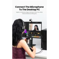 Кабель мультимедійний 3.5mm M to XLR F 2.0m AV182 black Ugreen (20244) - Зображення 7