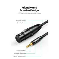 Кабель мультимедійний 3.5mm M to XLR F 2.0m AV182 black Ugreen (20244) - Зображення 10