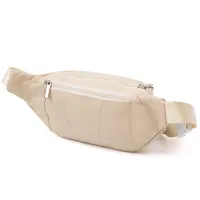 Сумка Vintage Бананка поясна унісекс Біла (20440) - Зображення 2