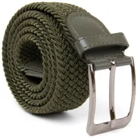 Ремінь Vintage Текстильний чоловічий Оливковий (20527) - Изображение 2