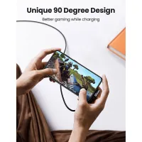 Дата кабель USB-C 2.0 to USB-C 3.0m 90° corner US334 black Ugreen (20583) - 6