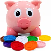 Розвиваюча іграшка Kiddi Smart Інтерактивна навчальна іграшка Smart-Скарбничка українська та англійська мова (208441) - 1