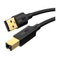 Кабель для принтера USB 2.0 AM/BM 2.0m black Ugreen (20847) - 2