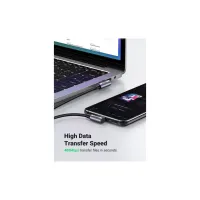 Дата кабель USB 2.0 AM to Type-C 1.0m US176 Both Angled 3A (Black) Ugreen (20856) - 6