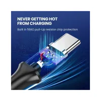 Дата кабель USB 3.0 AM to USB-C 0.5m 3A US184 black Ugreen (20881) - 5