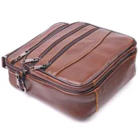 Сумка Vintage Чоловіча з натуральної шкіри Коричнева (21275) - Зображення 5