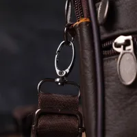 Сумка Vintage На пояс з натуральної шкіри Коричнева (21482) - Зображення 10