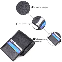 Гаманець Canpellini З натуральної шкіри Чорний (21875) - Зображення 4