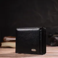 Гаманець Canpellini З натуральної шкіри Чорний (21875) - Зображення 8