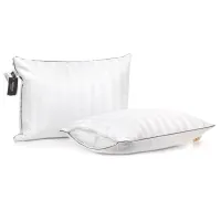 Подушка MirSon шовкова Hand Made Royal Pearl Natural 942 низька 40x60 (2200000557582) - 3