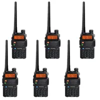 Портативна рація Baofeng UV-5R Black Six Pack комплект 6 шт (2200000758965) - 1