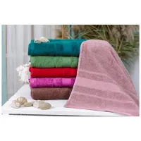 Рушник MirSon набір банний 5023 SoftNes Darkness 50x90 см 6 шт (2200003181005) - 2