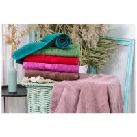 Рушник MirSon набір банний 5023 SoftNes Darkness 50x90 см 6 шт (2200003181005) - 3