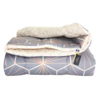 Ковдра MirSon вовняна Зима №3014 Color Fun Line Geometry 155х215 (2200004833965) - Зображення 1