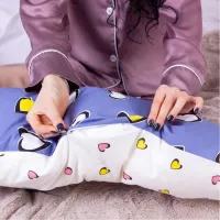 Подушка MirSon для вагітних та годування №8320 Print Line 17-0143 Mayya Бязь 30х170х20 см (2200006200451) - 3