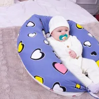 Подушка MirSon для вагітних та годування №8320 Print Line 17-0143 Mayya Бязь 30х170х20 см (2200006200451) - 10