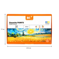 Гуашевые краски Yes Orange Line 24 кольорів по 20 мл (230434) - Изображение 6