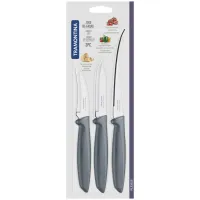 Набір ножів Tramontina Plenus Grey 3 предмети (23498/612) - 3
