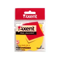 Бумага для заметок Axent с клейким слоем яблоко 70х70мм, 50 листов (2443-04-A) - Изображение 3