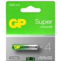 Батарейка Gp AAA LR3 Super Alcaline * 4 (24A21-SB4 / 4891199218224) - 1