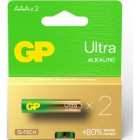 Батарейка Gp AAA LR03 ULTRA Alcaline * 2 (24AU21-SB2 / 4891199218101) - 2