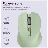 Мишка Trust Mydo Silent Wireless Green (25042) - 7