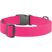 Нашийник для тварин WAUDOG Waterproof з QR паспортом пластиковий фастекс XXL рожевий (25117) - 2