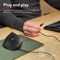 Мишка Trust Bayo II Ergonomic USB Black (25144) - 10