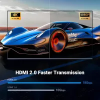 Кабель мультимедійний HDMI M to HDMI M 2.0m V2.0 4K60Hz HD153 black Ugreen (25299) - 3