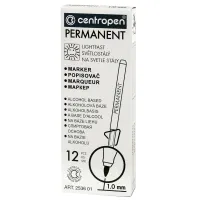 Маркер Centropen Permanent 2536 1 мм black (2536/01) - Изображение 2