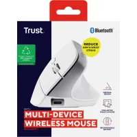Мишка Trust Bayo+ Ergonomic Wireless/Bluetooth White (25399) - Зображення 9