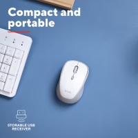 Мишка Trust Yvi+ Silent Wireless White (25513) - Image 9
