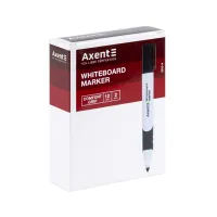Маркер Axent для сухостираємих дошок Comfort Grip 2 мм круглих Чорний (2552-01-A) - Зображення 2
