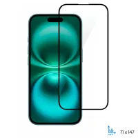 Скло захисне 2E Apple iPhone 16 2.5D FCFG black (2E-IP-16.-6.1-SMFCFG-BB) - Зображення 1