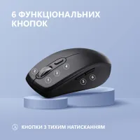 Мишка 2E MF225 Silent Wireless/Bluetooth Black (2E-MF225WBK) - 4