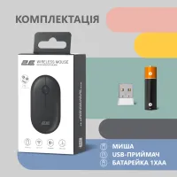 Мишка 2E MF300 Silent Wireless/Bluetooth Graphite Black (2E-MF300WBK) - 7