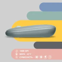 Мишка 2E MF300 Silent Wireless/Bluetooth Ashen Green (2E-MF300WGN) - 6