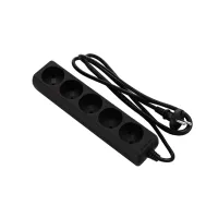 Мережевий подовжувач 2E 5XCEE7/17, 1.5м, black (2E-U0510M1.5BK) - 1