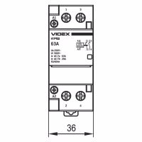 Контактор Videx 2п 63А 2НВ VF-RS-MC2O-63 RESIST - Image 5