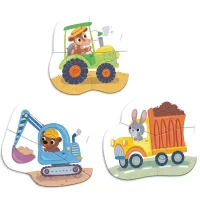 Пазл DoDo 3 в 1 Транспорт (300392) - 2