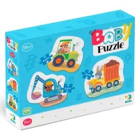 Пазл DoDo 3 в 1 Транспорт (300392) - 1