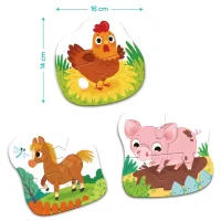 Пазл DoDo 3 в 1 День на фермі (300394) - 5