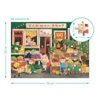 Пазл DoDo Шукай та знаходь Літні смаколики, 80 елементів (300665) - 4