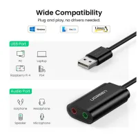 Звукова плата Ugreen US205 black (30724) - 9