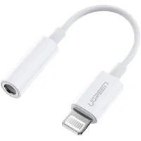Перехідник Lightning to 3.5 mm 0.1m Headphone Jack Adapter Model US212 white Ugreen (30759) - Зображення 1