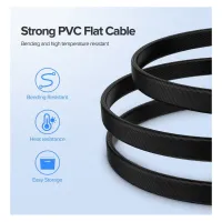Кабель для передачі даних SATA 3 Data Cable 0.5m 90° corner US217 Black Ugreen (30797) - 4