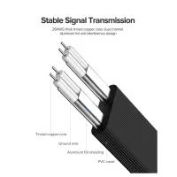 Кабель для передачі даних SATA 3 Data Cable 0.5m 90° corner US217 Black Ugreen (30797) - 6