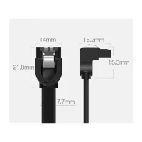 Кабель для передачі даних SATA 3 Data Cable 0.5m 90° corner US217 Black Ugreen (30797) - 8