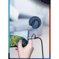 Дата кабель USB 2.0 AM to USB-C + Micro 5P 1.0m 3A US177 black Ugreen (30875) - 6